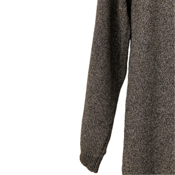 EUC Sparkly Banana Republic tunic sweater dress, size Small, Silver/Black - Picture 2 of 7